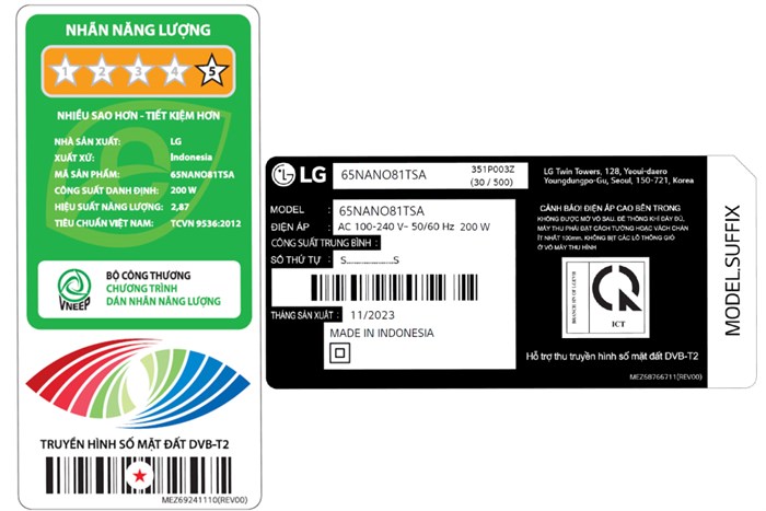 Smart Tivi NanoCell LG 4K 65 Inch 65NANO81TSA 